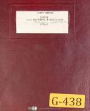 Gorton-Gorton 1022 Mastermil & Duplicator, 2793-C, Maitnenance Parts Manual 1959-1-22 Mastermil -2793-C-01
